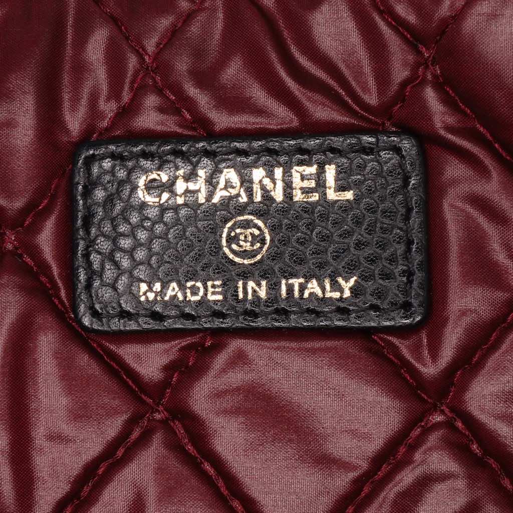 Chanel Large Quilted Caviar O Case Clutch - 5