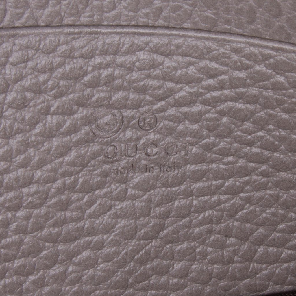 Gucci Leather Interlocking G Dollar Wallet on Chain - 5