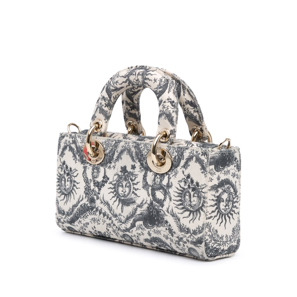 Dior Small Denim Toile de Jouy Soleil Lady D Joy - 2