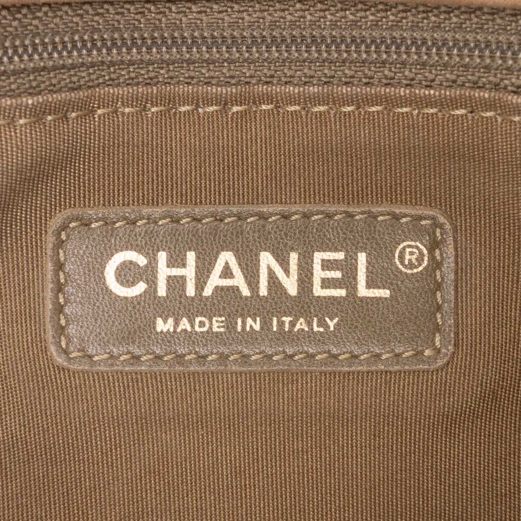 Chanel Calfskin Stitched Motif Flap - Side view
