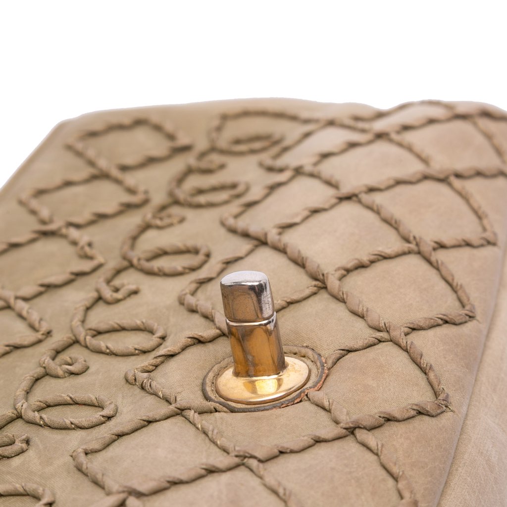 Chanel Calfskin Stitched Motif Flap - Image 10