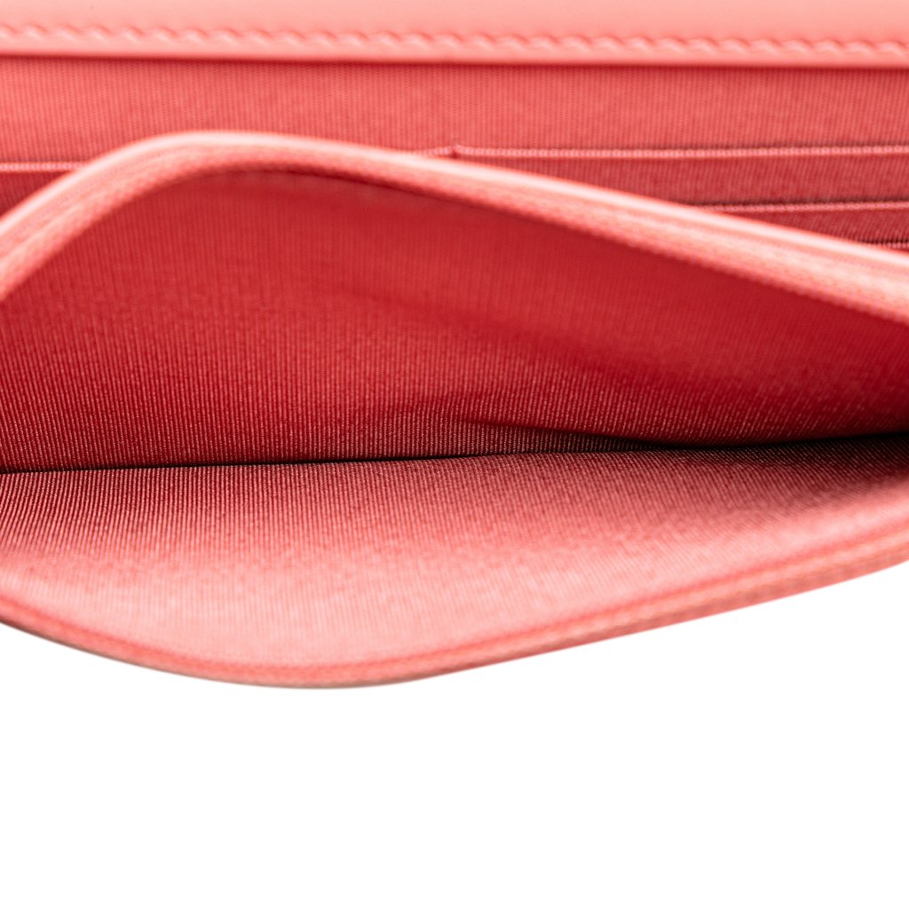 Chanel CC Caviar Camellia Wallet On Chain - 5