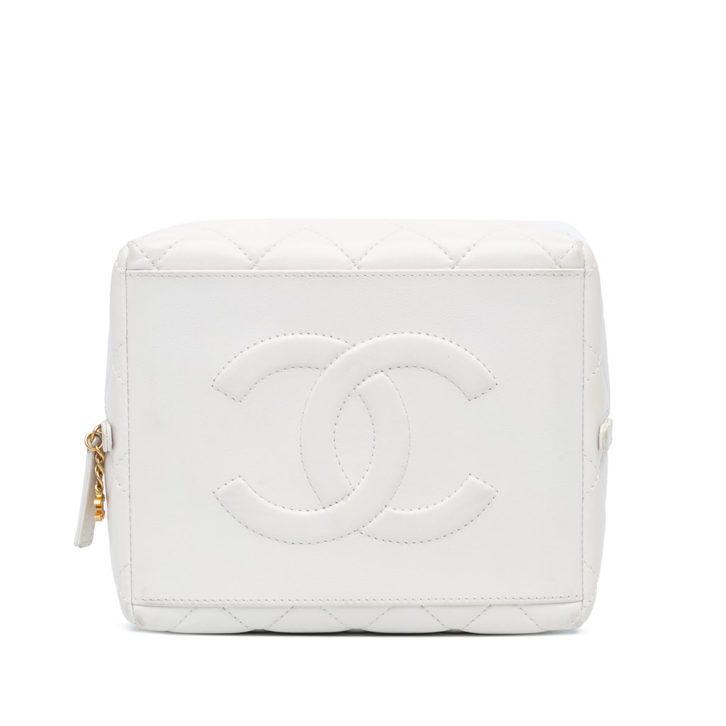 Chanel Métiers d'Art CC Quilted Lambskin Box with Top Handle Bag - 3