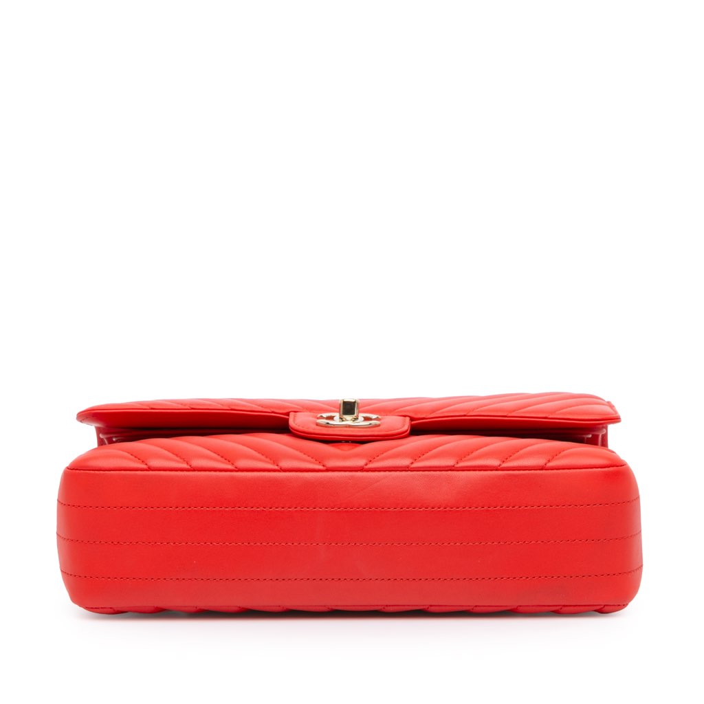 Chanel Medium Classic Chevron Lambskin Double Flap - 3