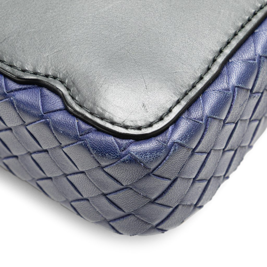Bottega Veneta Intrecciato Trimmed Leather Crossbody - Image 12