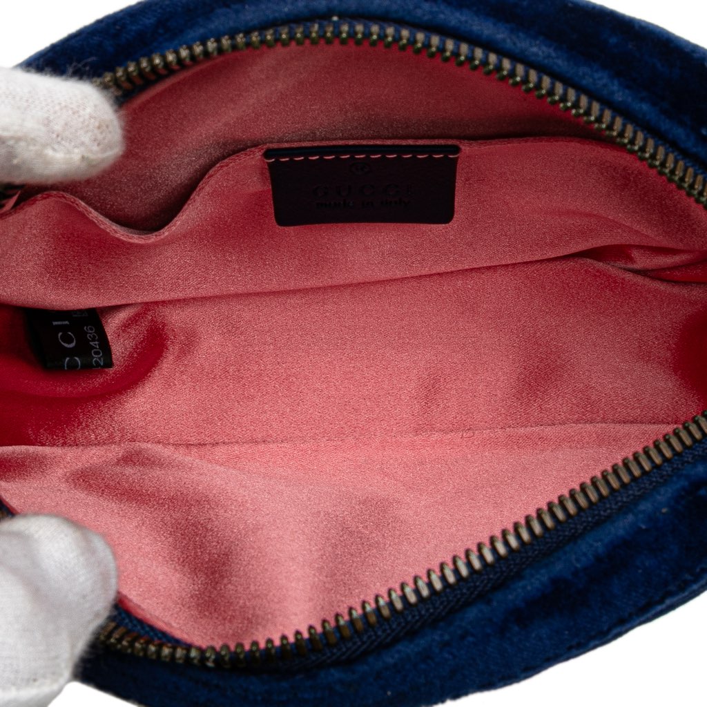 Gucci GG Marmont Velvet Matelasse Belt Bag - 4
