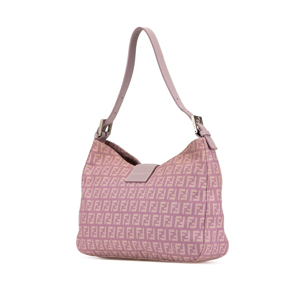 Fendi Zucchino Canvas Shoulder Bag - 2