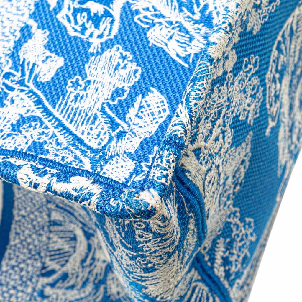 Dior Medium Canvas Embroidered Dioriviera Toile De Jouy Book Tote - Image 10