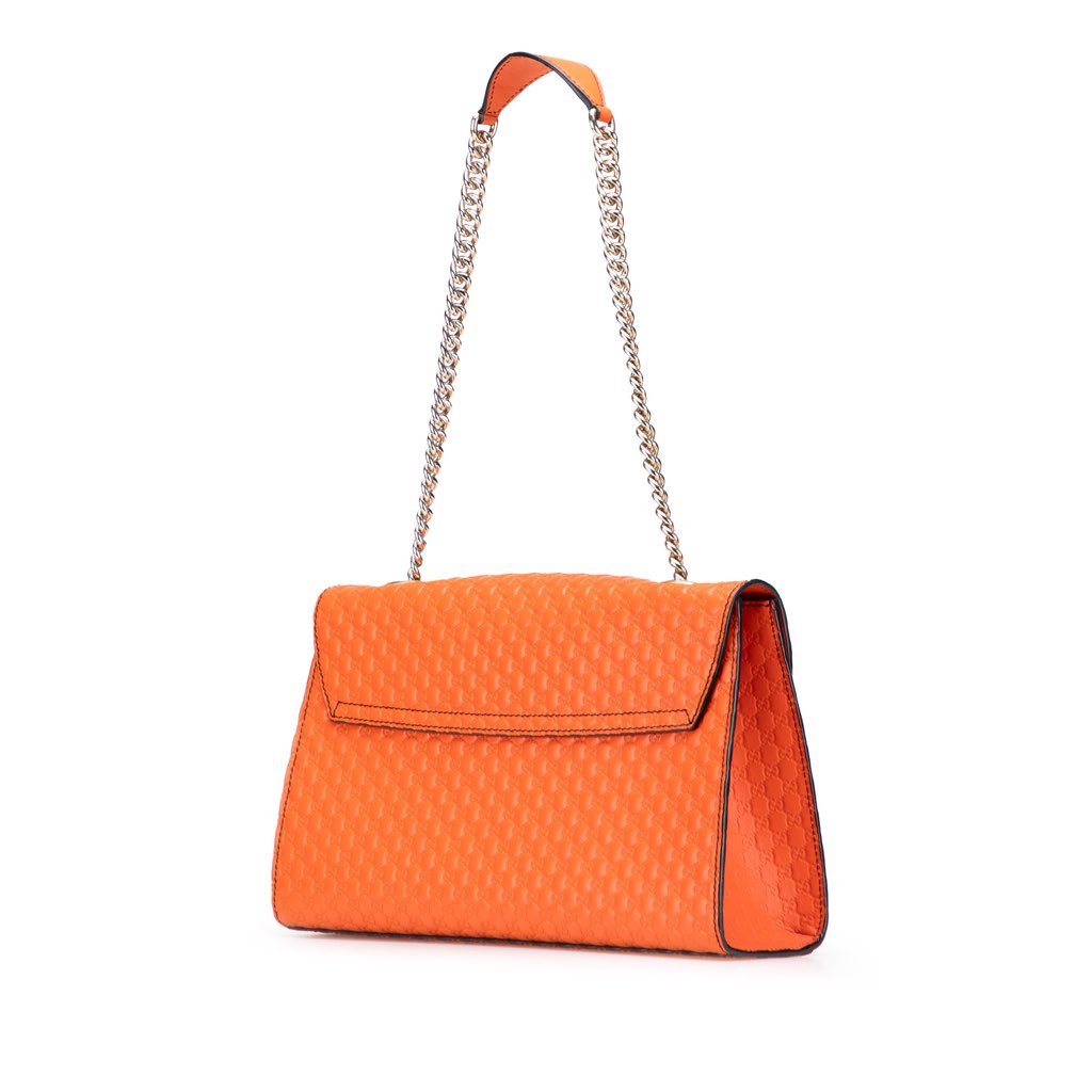 Gucci Medium Microguccissima Emily Shoulder Bag - Back view