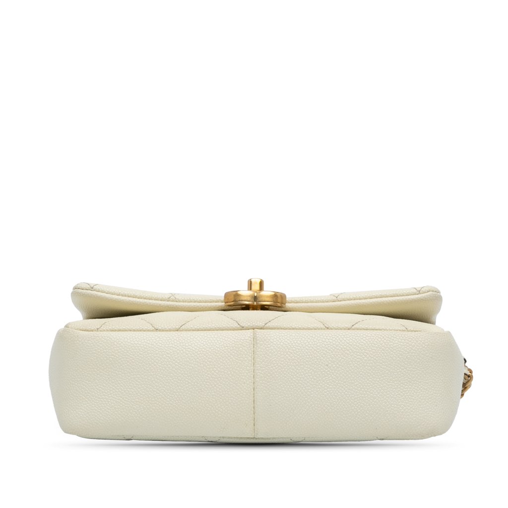 Chanel Small Quilted Caviar Chain Melody Flap - 3