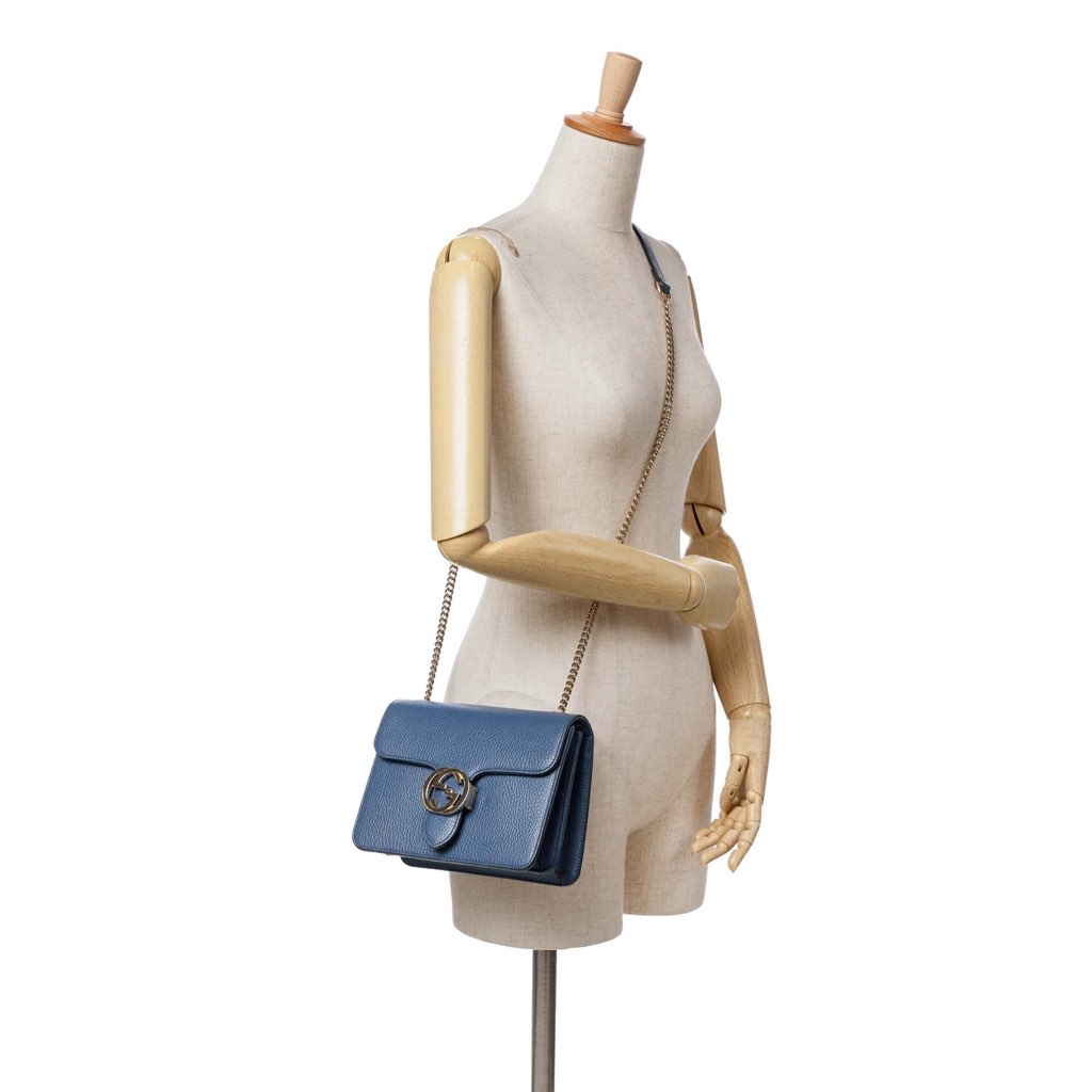 Gucci Small Dollar Calfskin Interlocking G Crossbody - Image 12