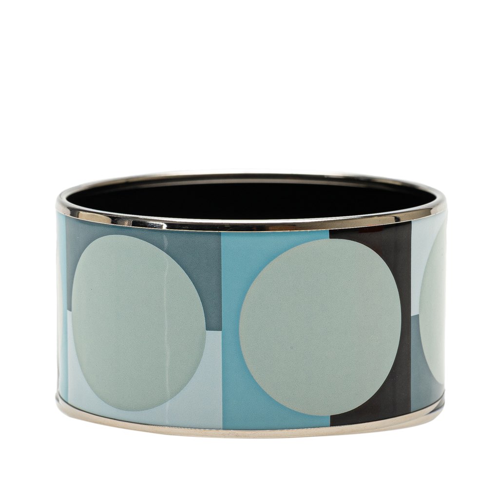Hermès Extra Wide Enamel Bangle - Back view
