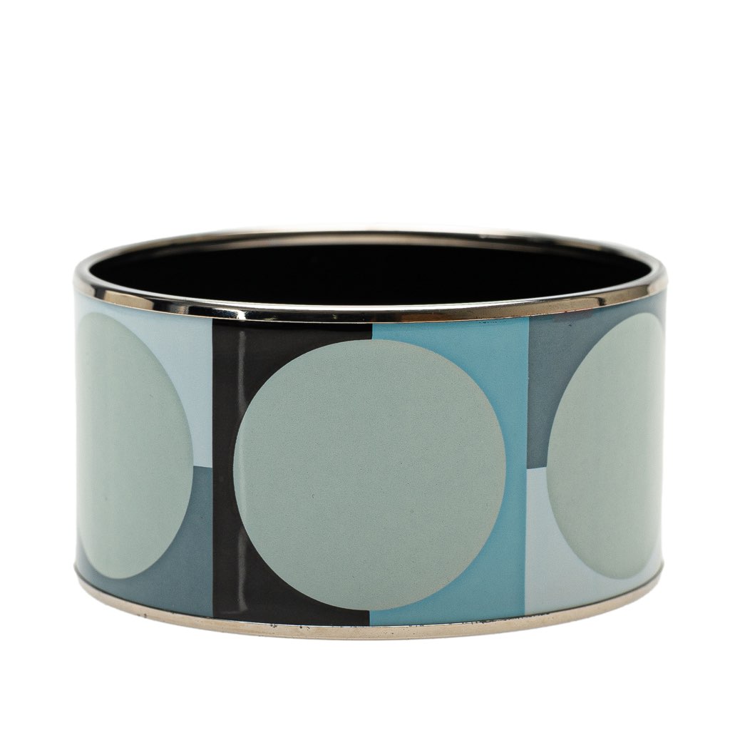 Hermès Extra Wide Enamel Bangle - Image 6