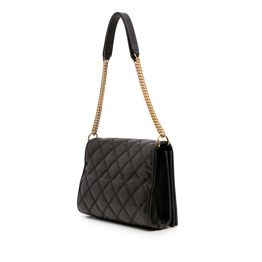 Saint Laurent Mini Quilted Lambskin Becky Chain Shoulder Bag - 2