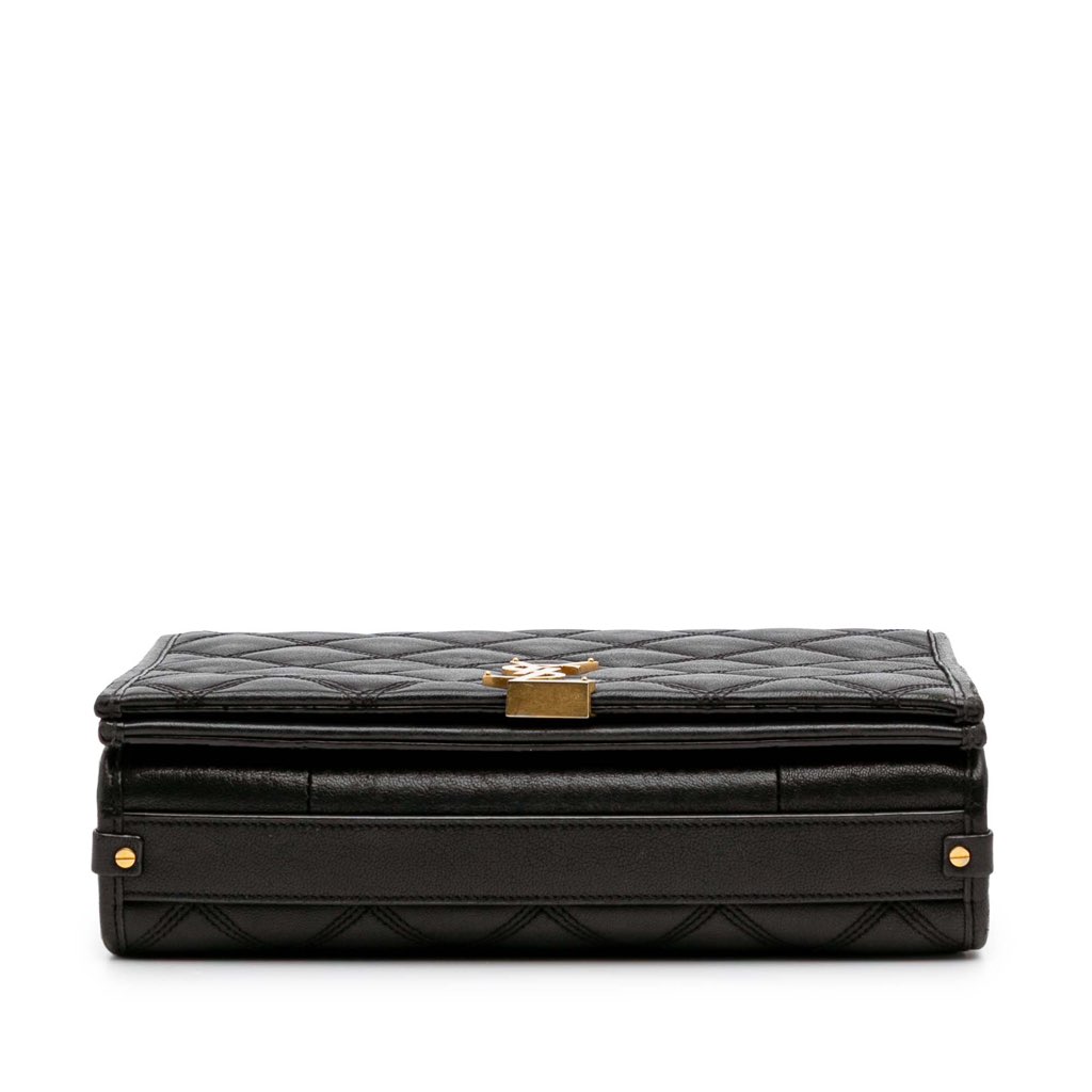 Saint Laurent Mini Quilted Lambskin Becky Chain Shoulder Bag - 3