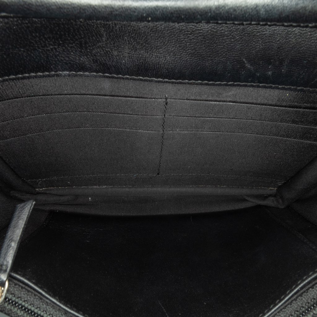 Chanel Pleated Crumpled Chevron Le Boy Wallet On Chain - Side view