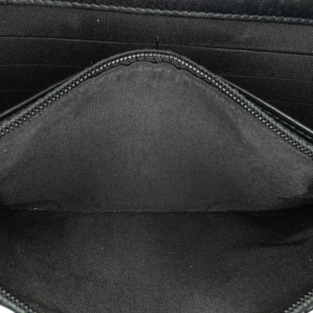 Chanel Pleated Crumpled Chevron Le Boy Wallet On Chain - Detail 1