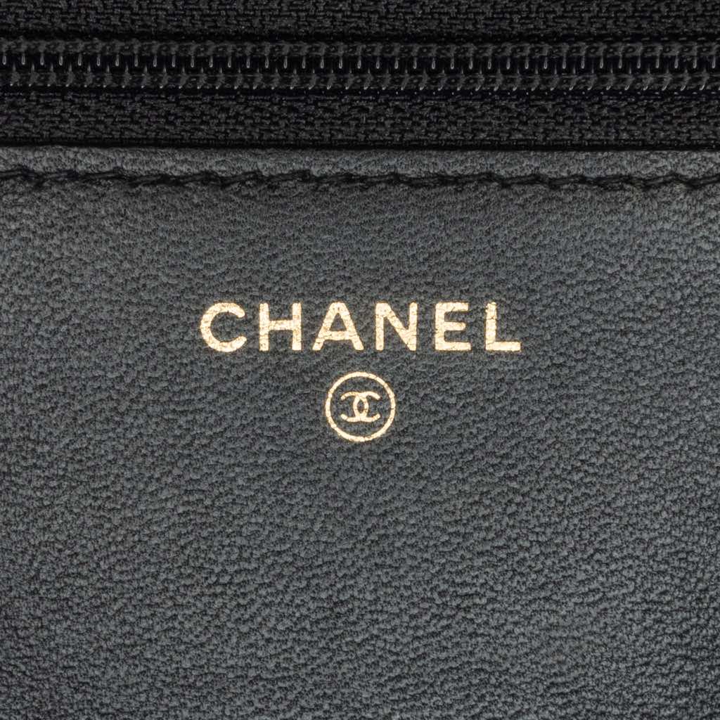 Chanel Pleated Crumpled Chevron Le Boy Wallet On Chain - Image 10