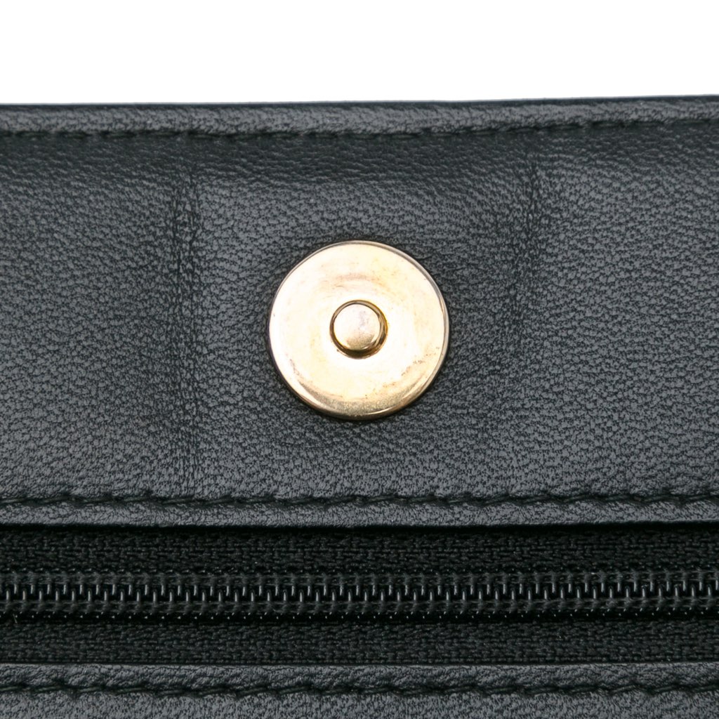 Chanel Pleated Crumpled Chevron Le Boy Wallet On Chain - Image 12