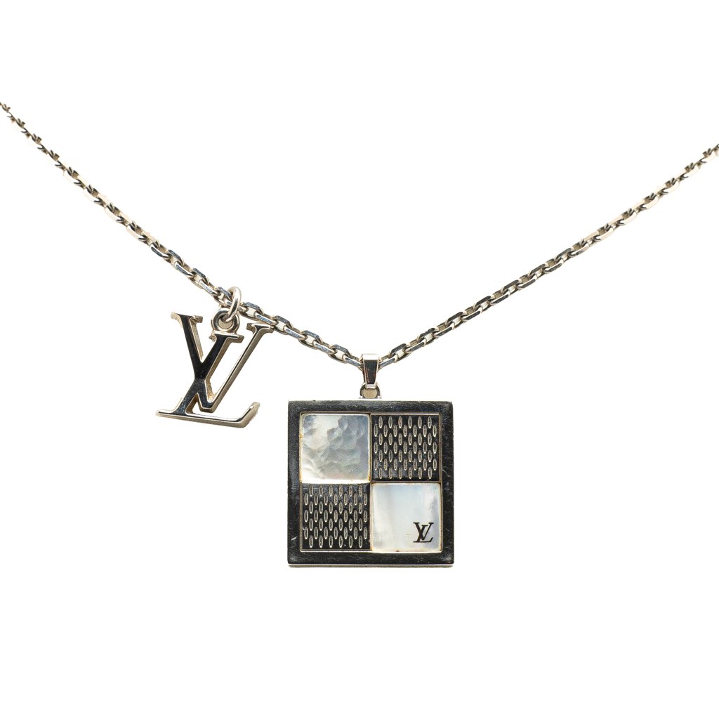 Louis Vuitton Silver Collier Dandy Necklace