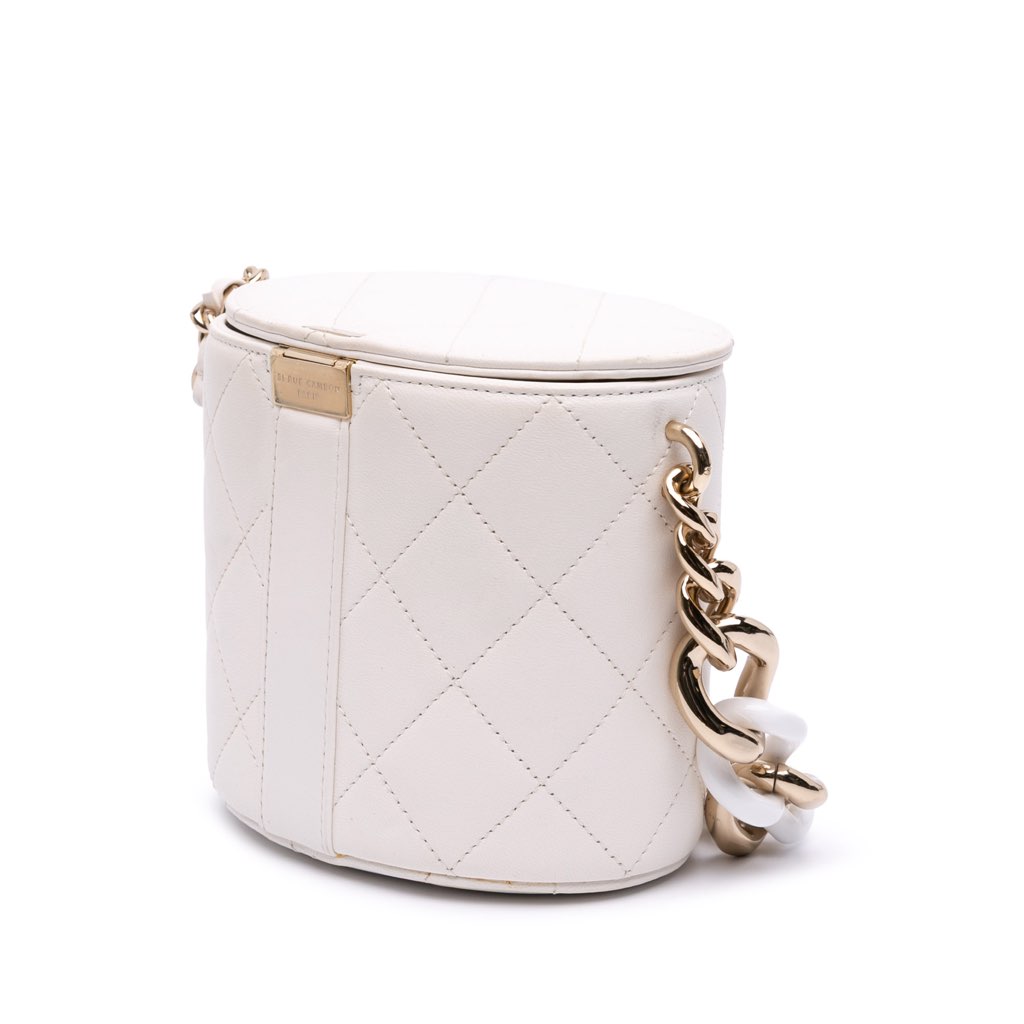 Chanel CC Lambskin Elegant Chain Vanity Case - 2