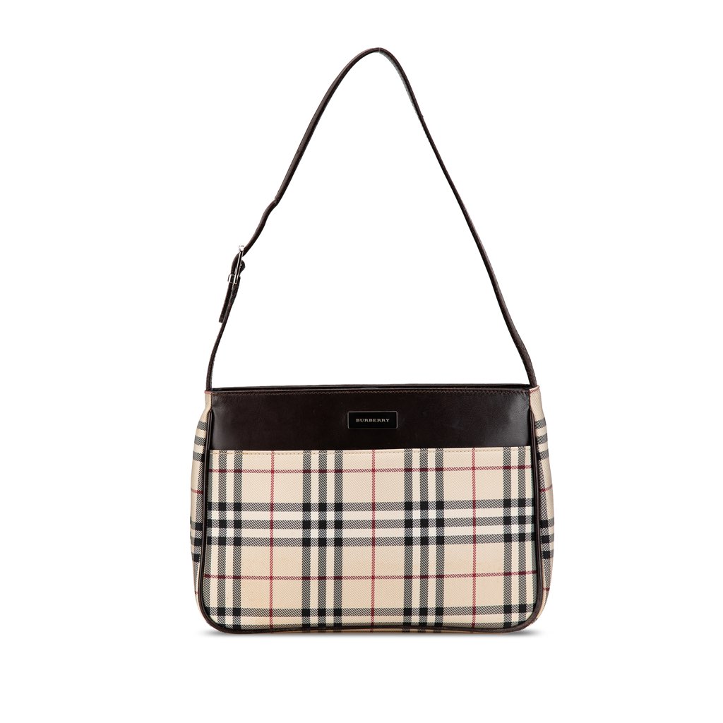 Burberry House Check Canvas Shoulder Bag