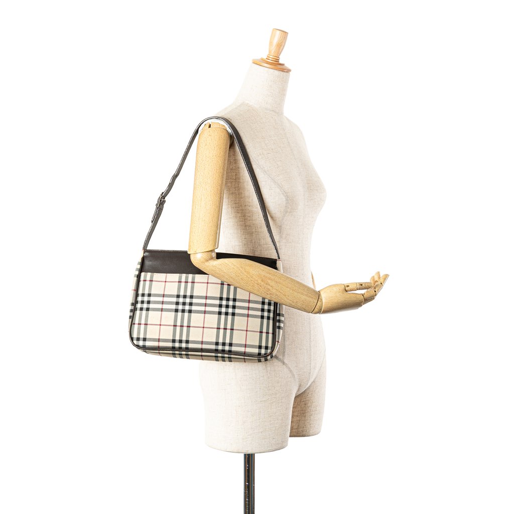Burberry House Check Canvas Shoulder Bag - Image 13