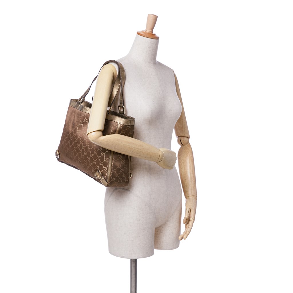 Gucci GG Satin Abbey D Ring Tote - Image 15