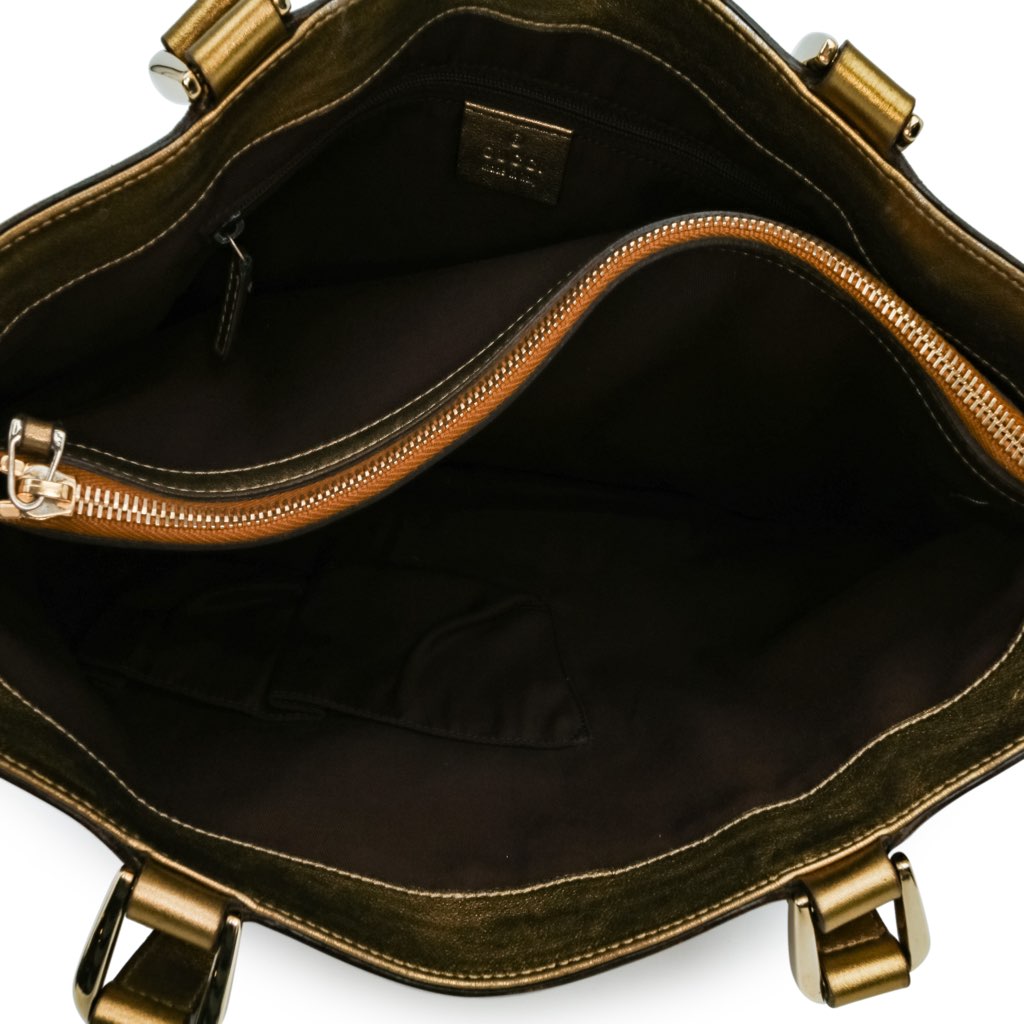 Gucci GG Satin Abbey D Ring Tote - 4