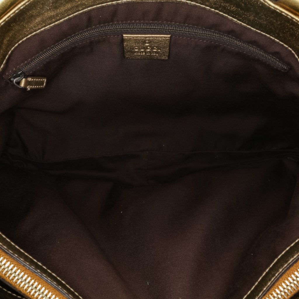 Gucci GG Satin Abbey D Ring Tote - Side view