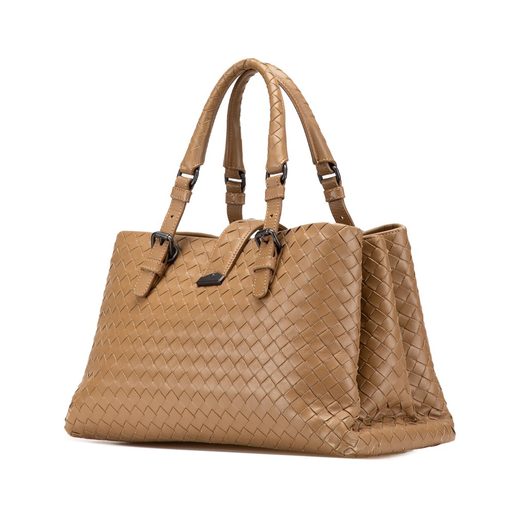 Bottega Veneta Small Nappa Intrecciato Roma Satchel - 2