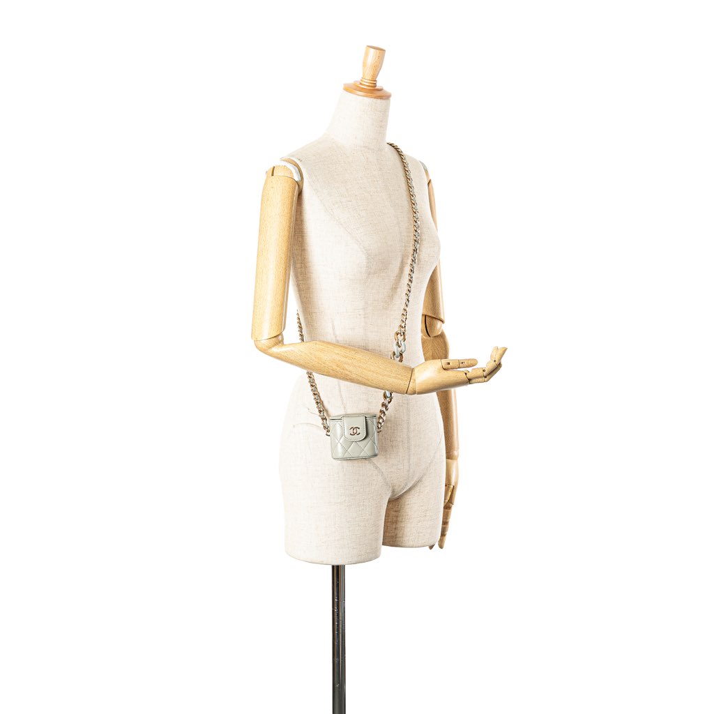 Chanel Mini Lambskin Elegant Chain Vanity Case - Image 13