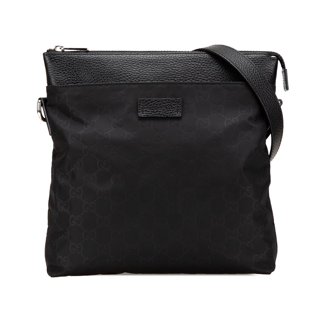 Gucci GG Nylon Flat Messenger Bag
