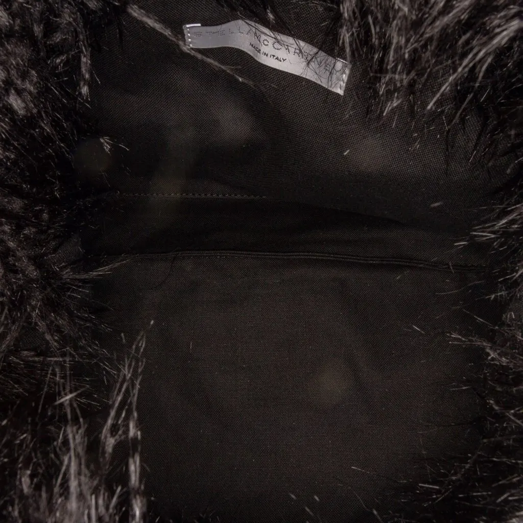 Stella McCartney x Ed Curtis Faux Fur Shoulder Bag Black Polyester Very good - Box View