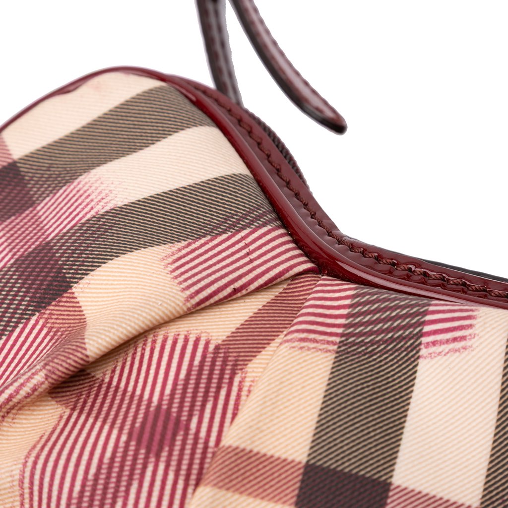 Burberry Nova Check Canvas Heart Crossbody - Detail 1
