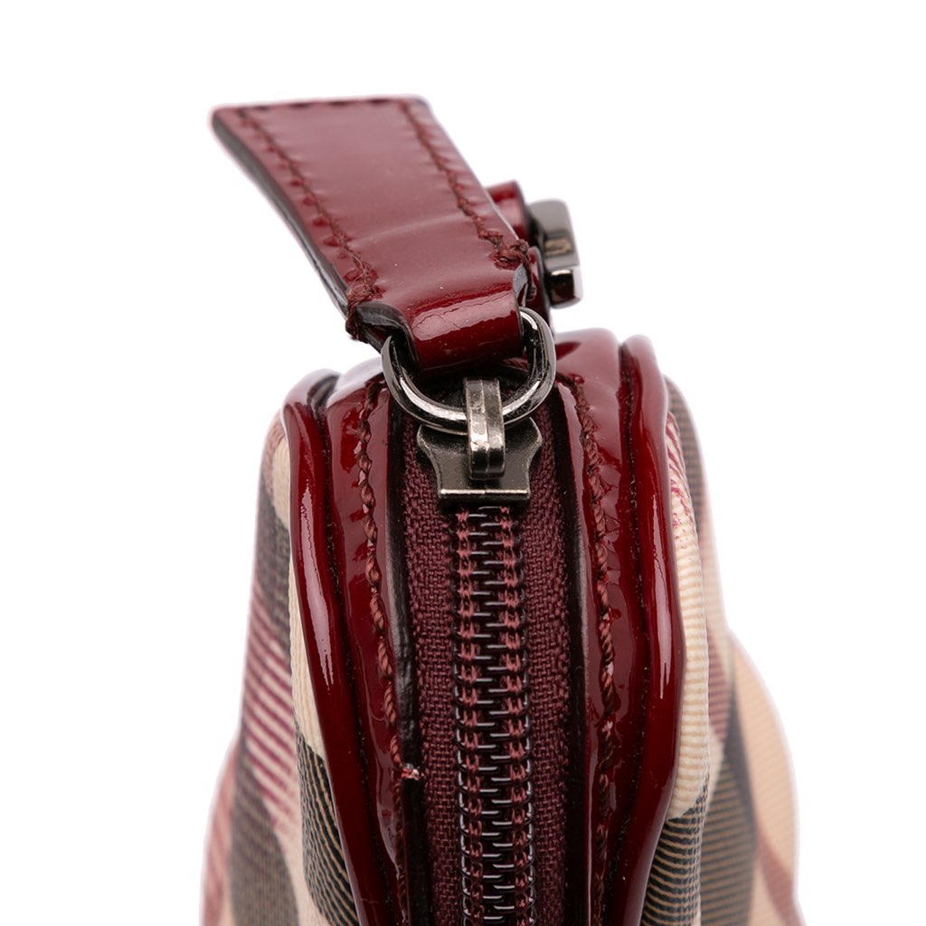 Burberry Nova Check Canvas Heart Crossbody - Image 11