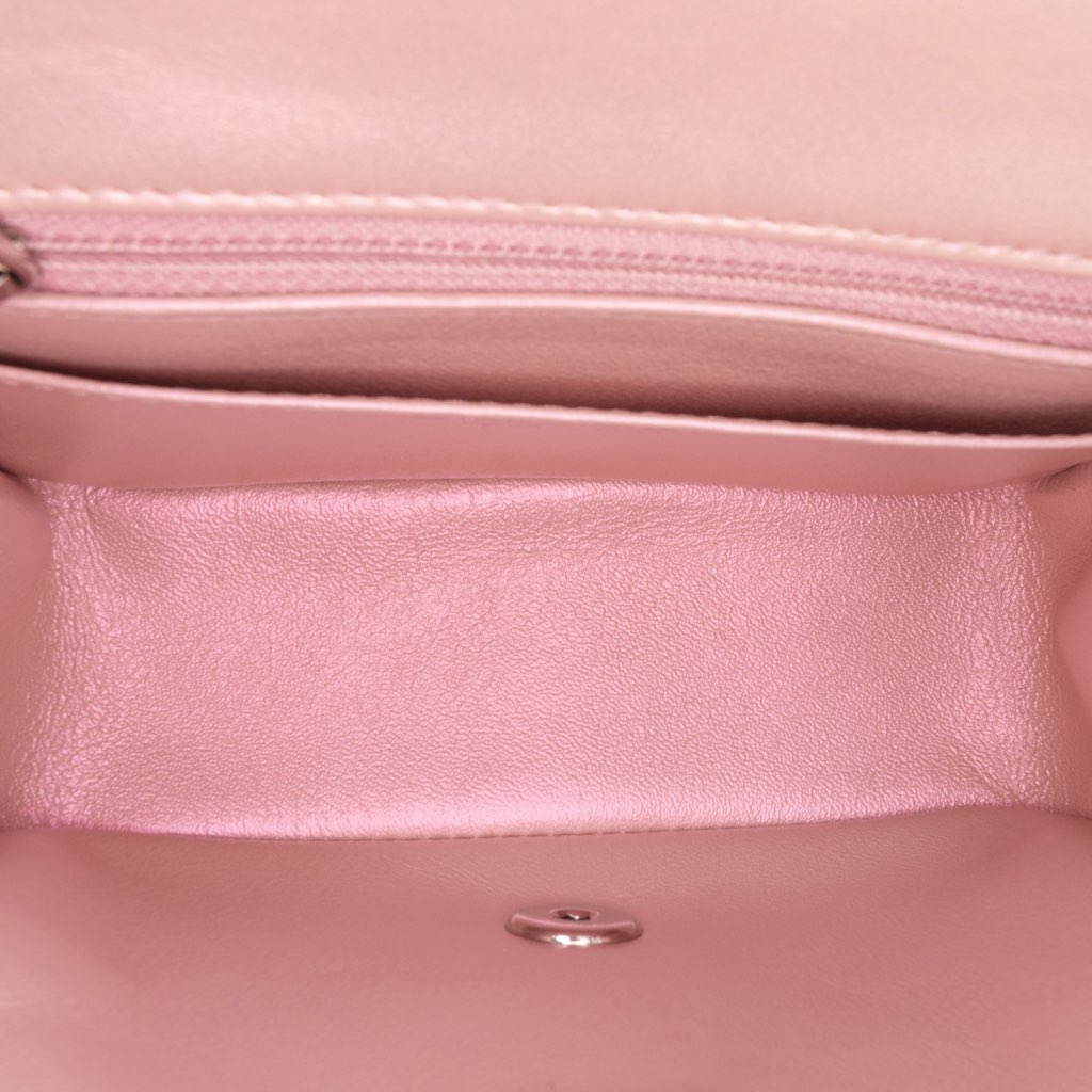 Chanel Mini Square Classic Iridescent Calfskin Single Flap - 4