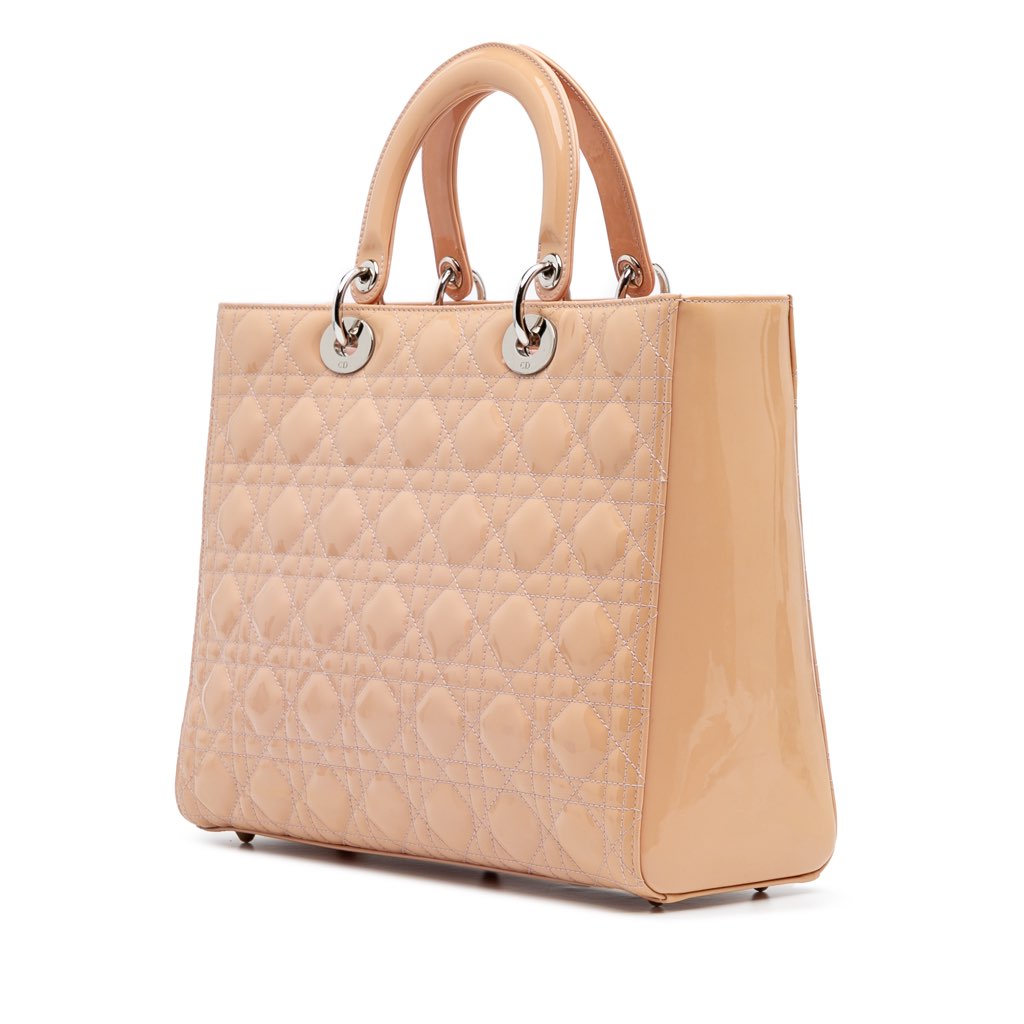 Dior Large Patent Cannage Lady Dior - 2