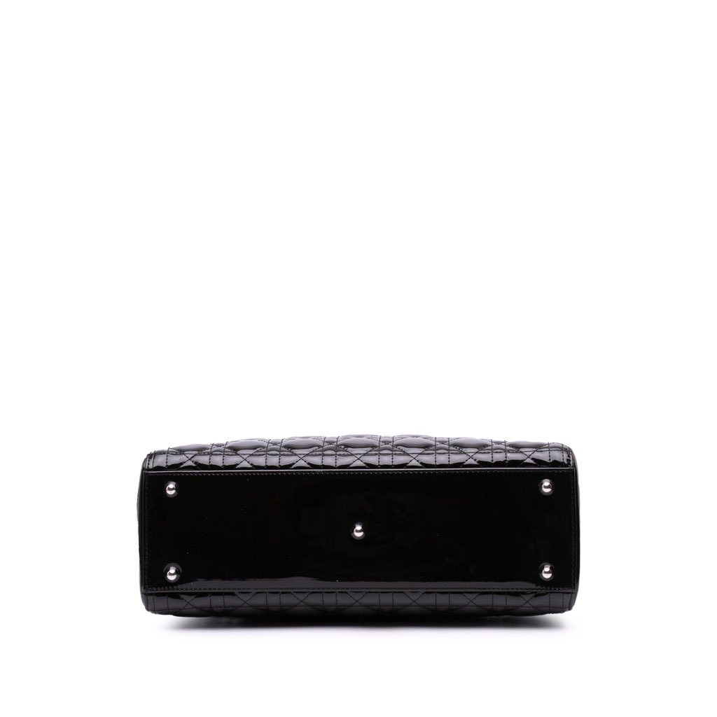 Dior Large Patent Cannage Lady Dior - Image 6