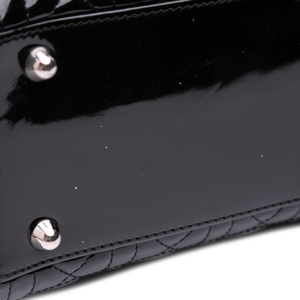 Dior Large Patent Cannage Lady Dior - Detail 2