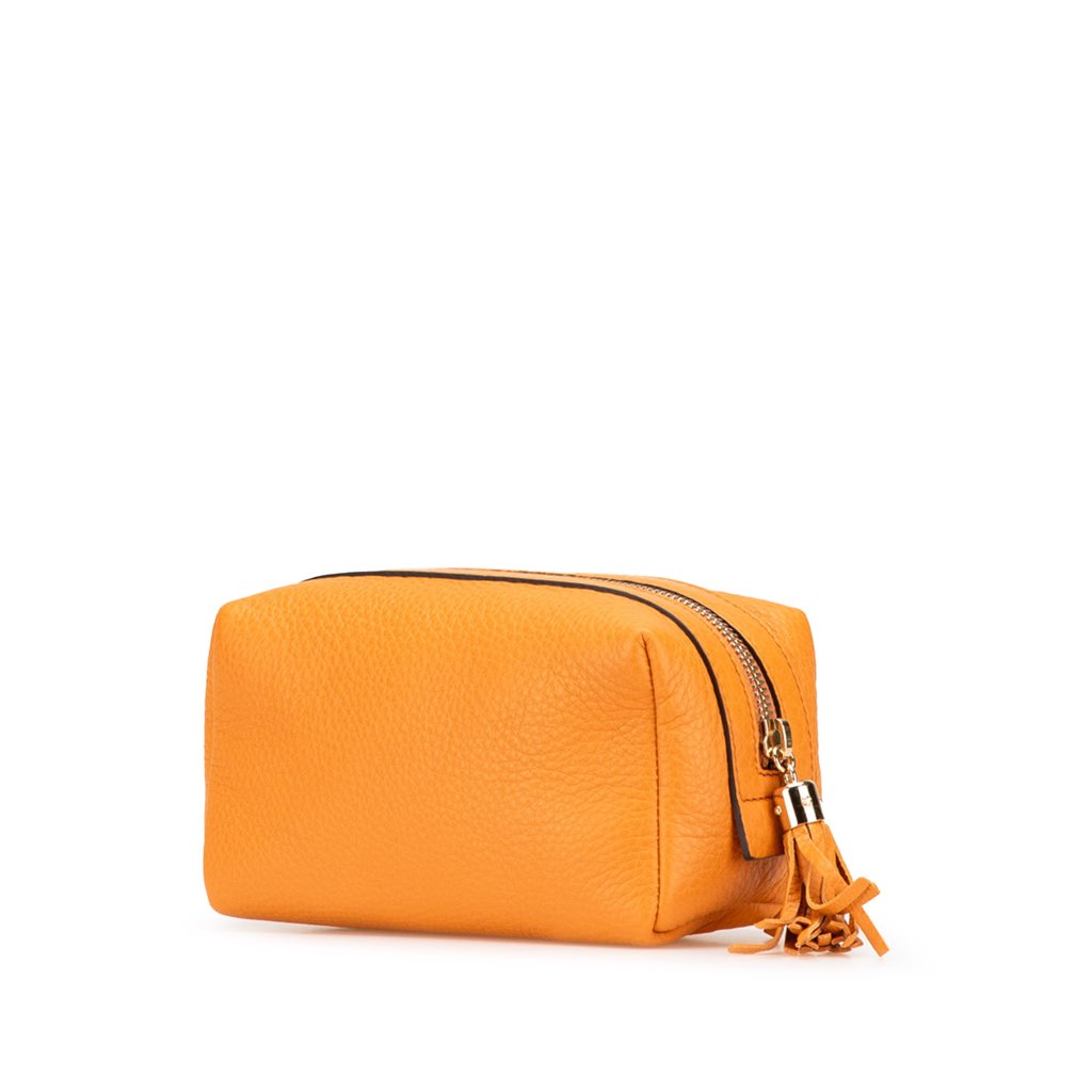 Gucci Leather Soho Cosmetic Pouch - Back view