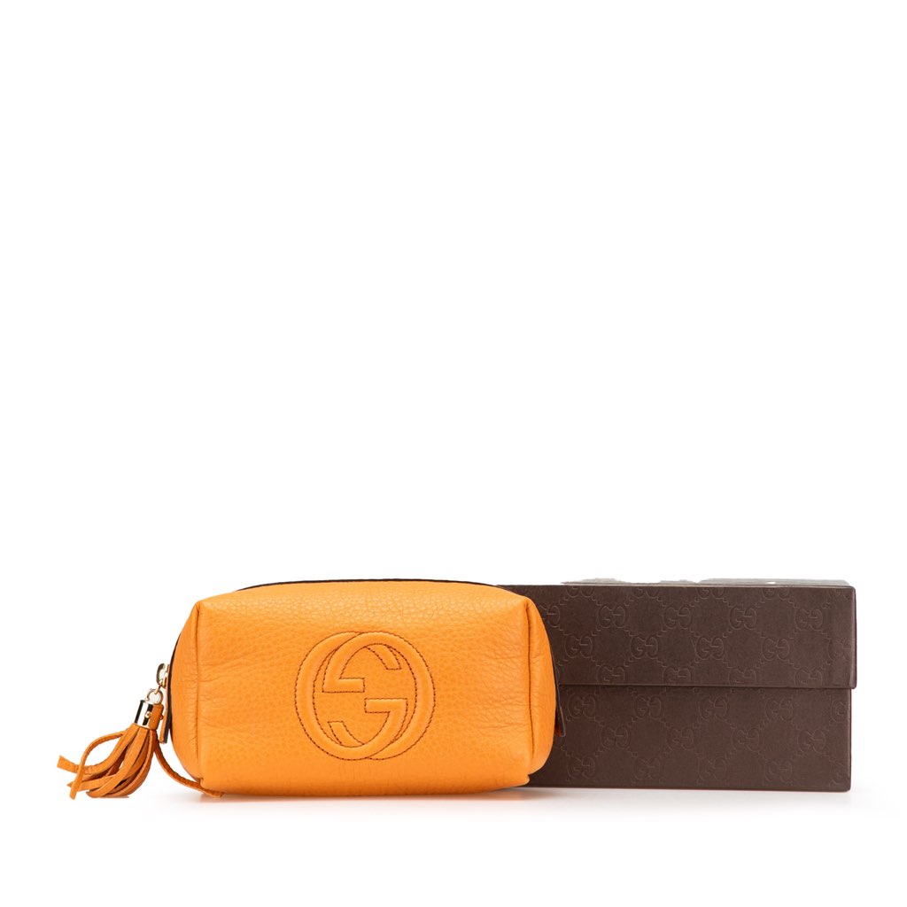 Gucci Leather Soho Cosmetic Pouch - Image 13