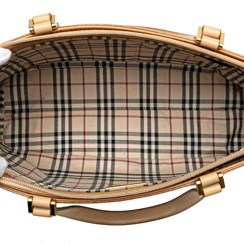 Burberry Leather Tote - 4