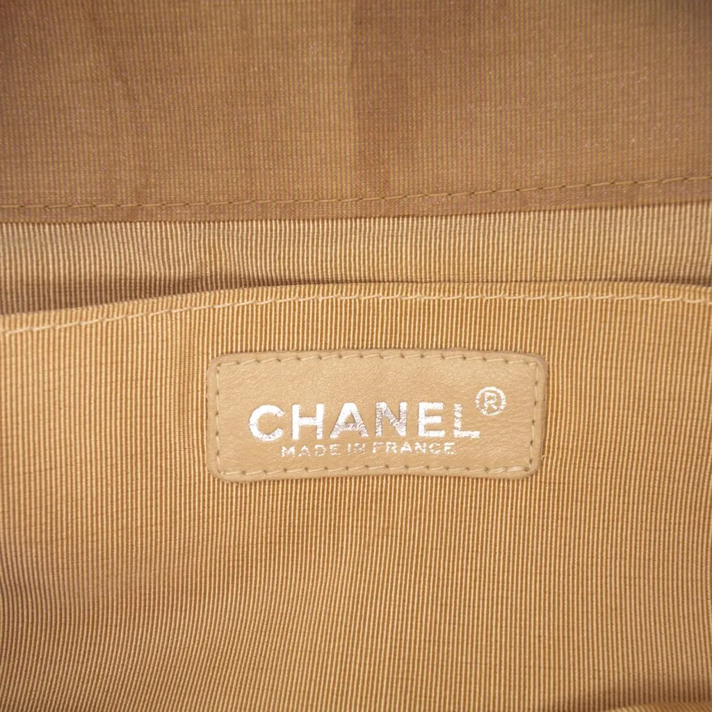 Chanel Quilted Iridescent Nylon Mademoiselle Flap Brown Very good - Box View
