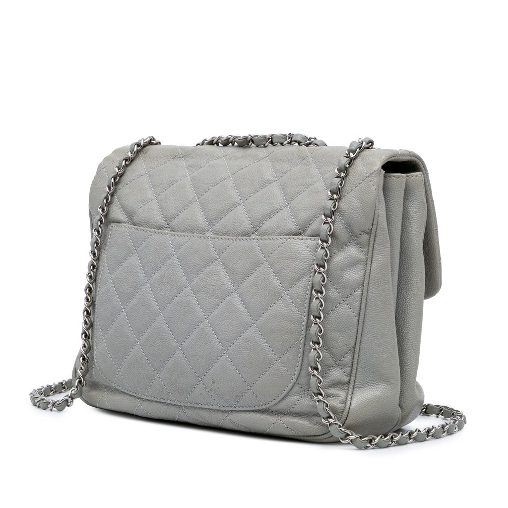 Chanel Large Quilted Caviar Urban Companion Flap - Back view