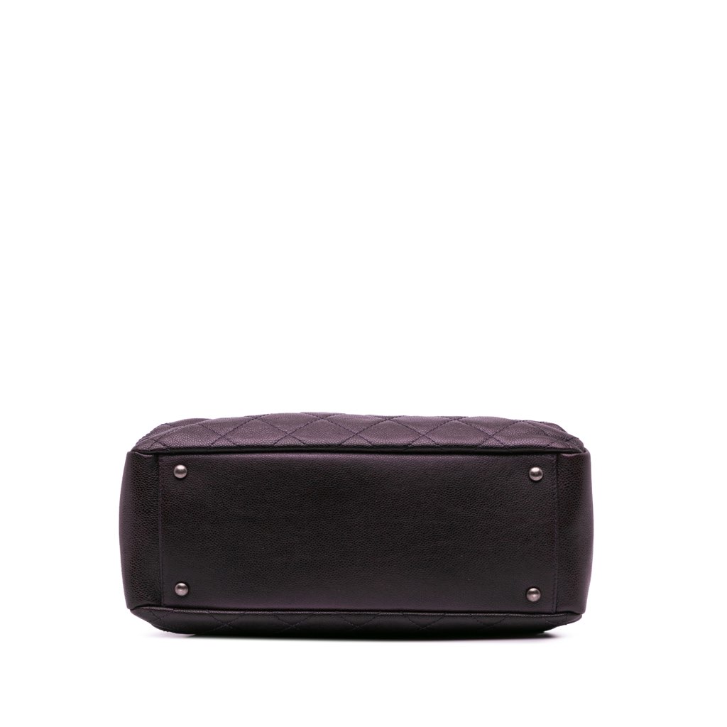 Chanel Small Quilted Iridescent Caviar Chic Shopping Tote - 3