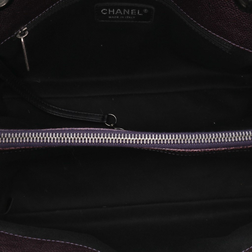Chanel Small Quilted Iridescent Caviar Chic Shopping Tote - 4