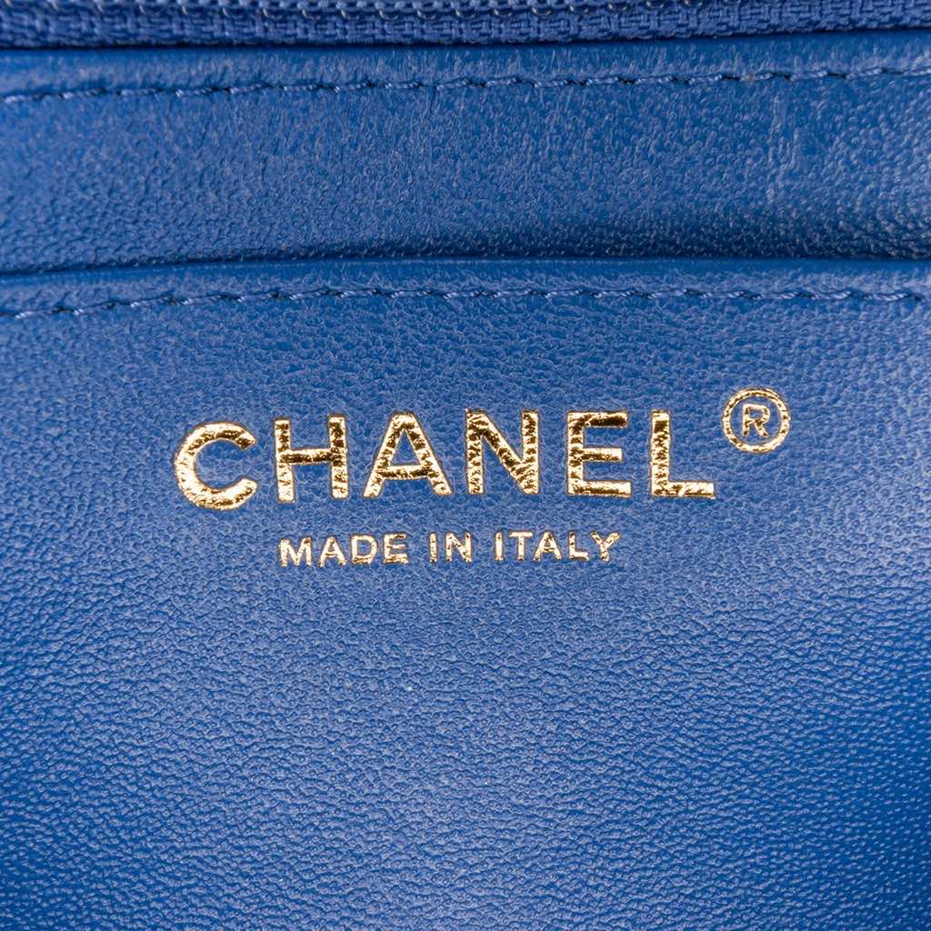 Chanel Mini Square Classic Chevron Lambskin Single Flap - 5