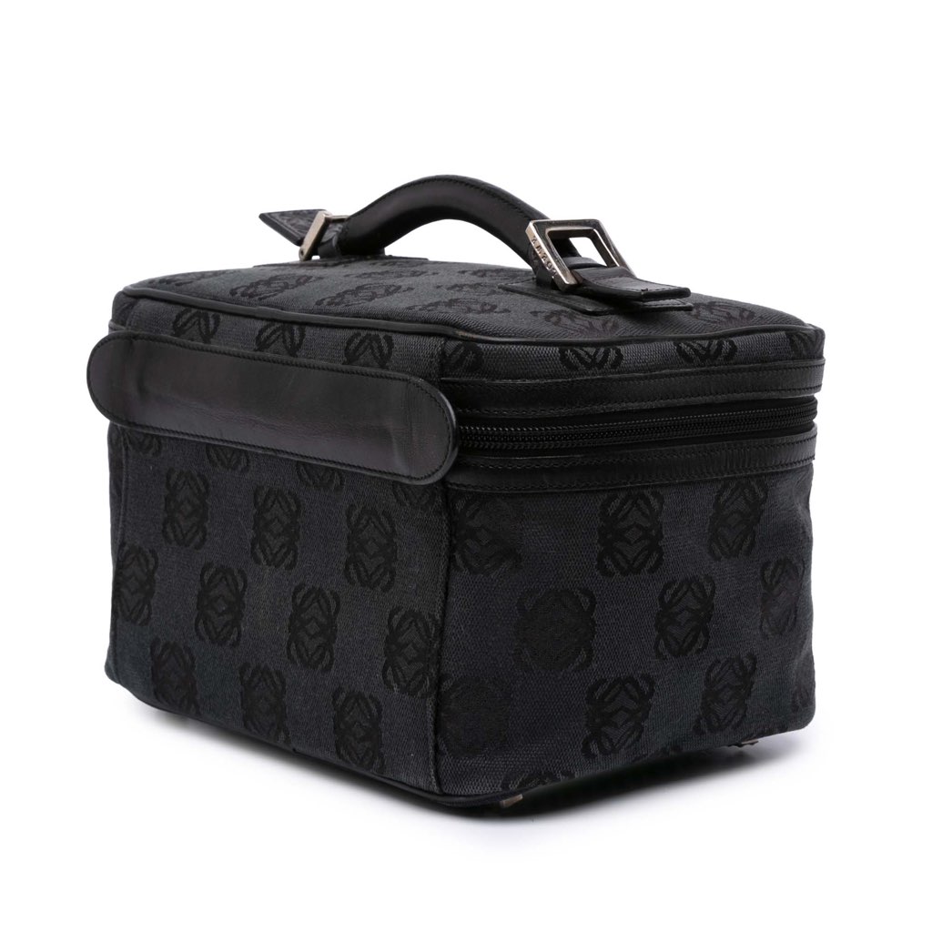 Loewe Anagram Canvas Vanity Case - Back view