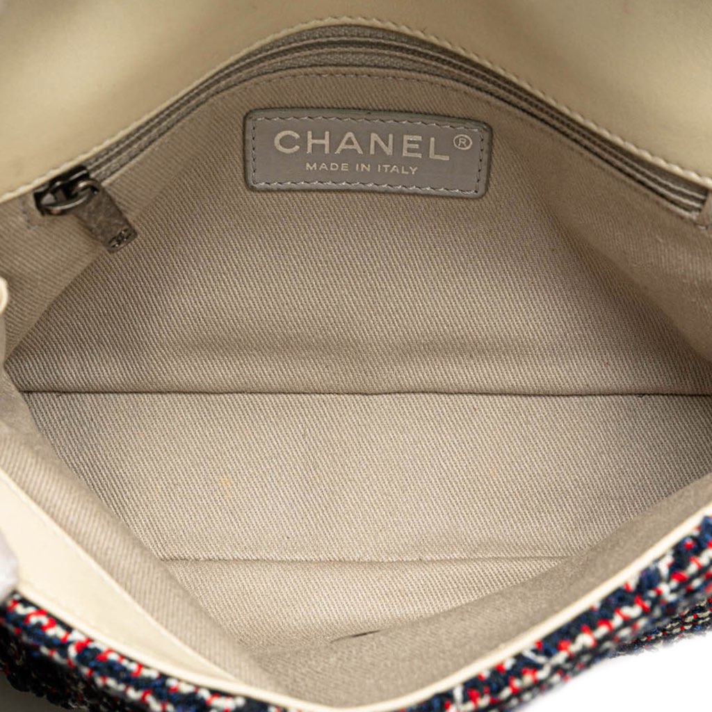 Chanel Mini Rectangular Tweed Single Flap - 4